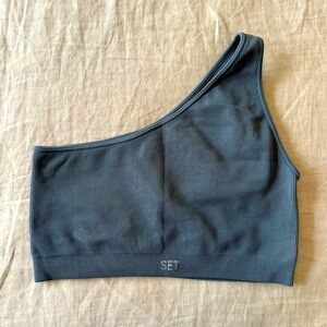 SET Active Sculptflex Ribbed One Shoulder Bra